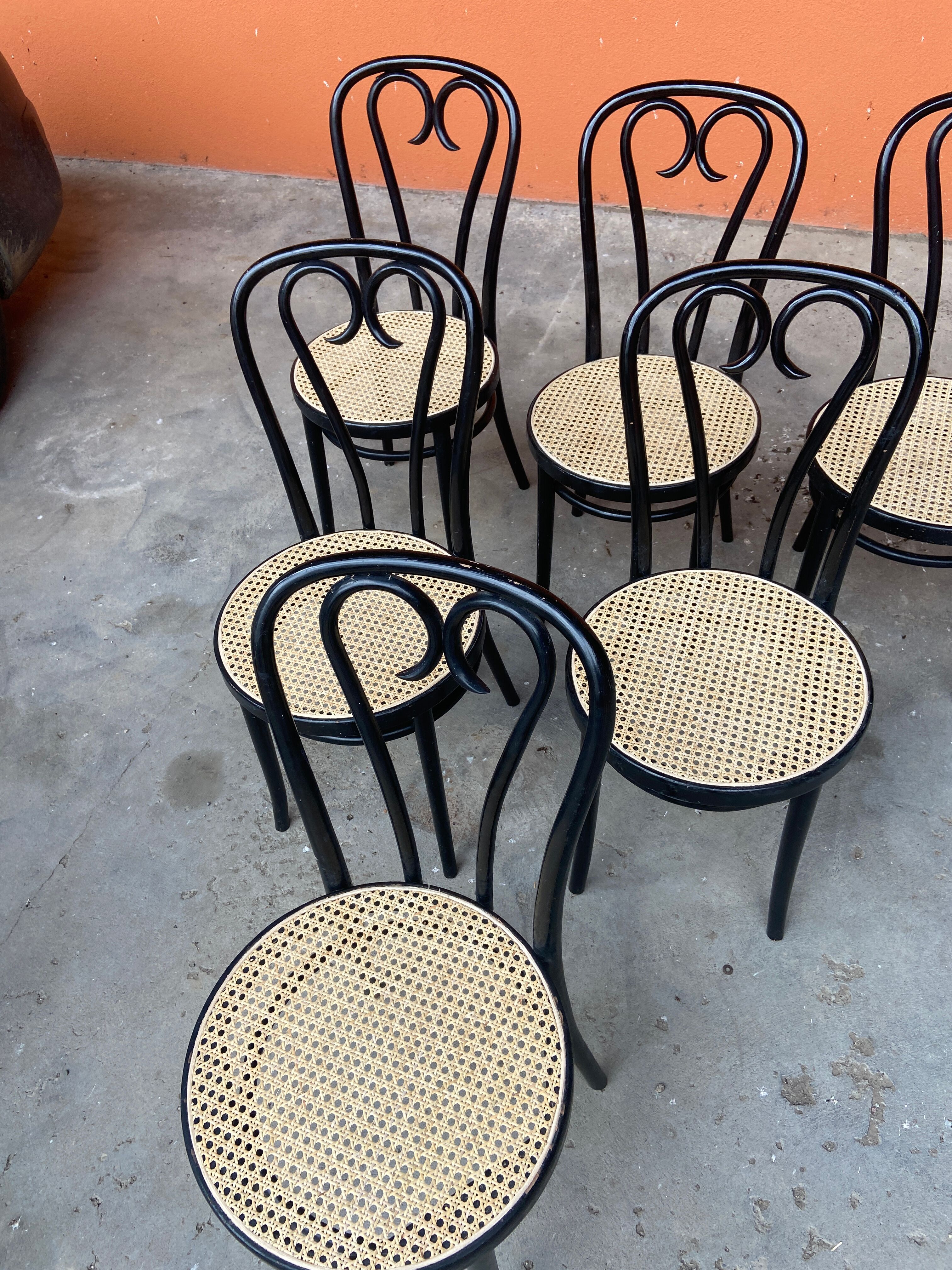 Set of 6 bistro chairs