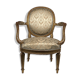 Carved and gilded wooden armchair in Louis XVI style, circa 1900