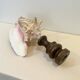 XXL Antique large conch shell on wooden base cabinet of curiosities