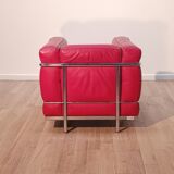 Pair of LC2 armchairs, Le Corbusier for Cassina