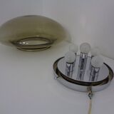 Large glass ceiling light from Limburg, 1960s