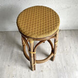 Vintage rattan bar stool 70's