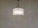 Mid century glass and chrome chandelier, 1960s