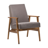 Śnieżka armchair  from the 1970s./ gray velor