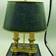Lampe bouillotte en tole et bronze
