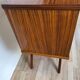 1960s sideboard with decorated doors in wood and brass