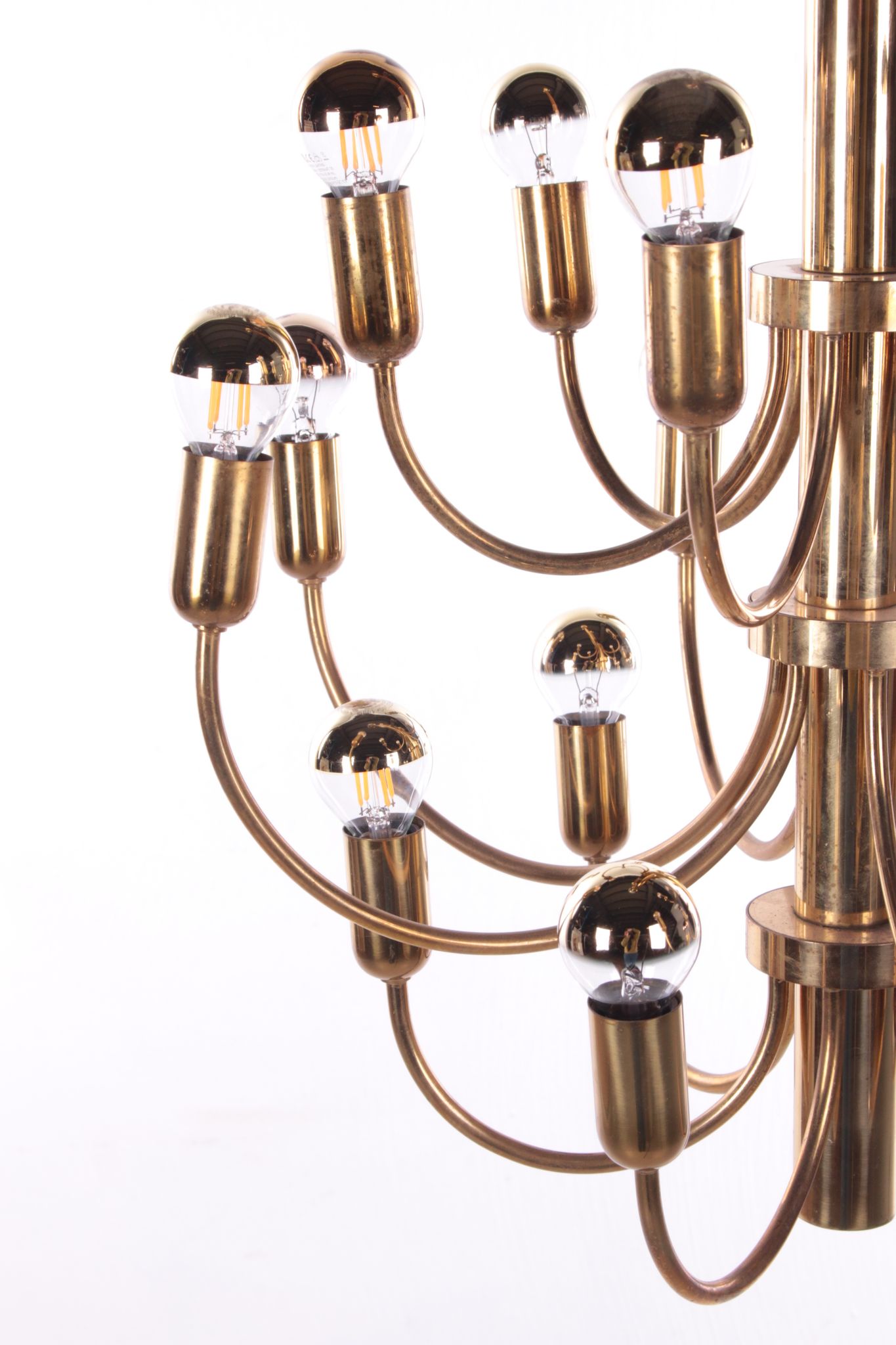 Suspension de chez Sciolori pour Boulanger avec 18 lumières, 1960