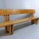 Modernist solid beech wooden pew 1960’s