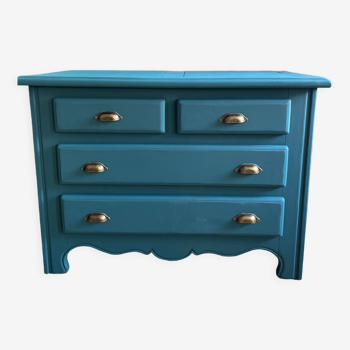 Oak chest of drawers pegged summer night