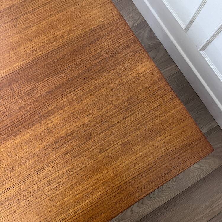 Large vintage square coffee table