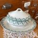 Antique sauce boat Terre de Fer with its lid, Gien Montigny model.