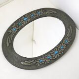 Oval Flower Mirror