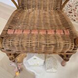 Wicker armchair