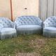 Living room old sofa and 2 armchairs model honeycomb toad
