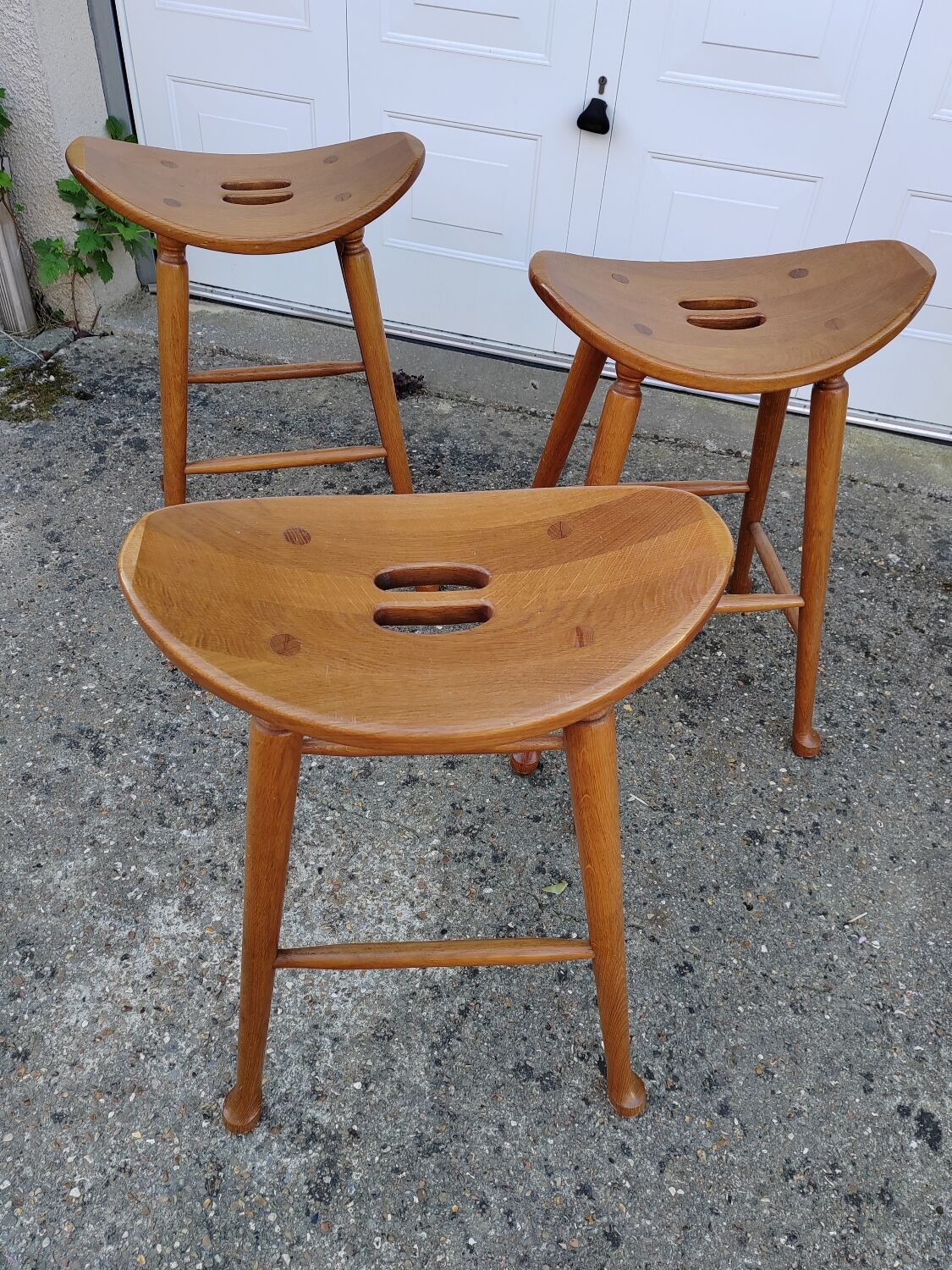 Vintage oak bar stool