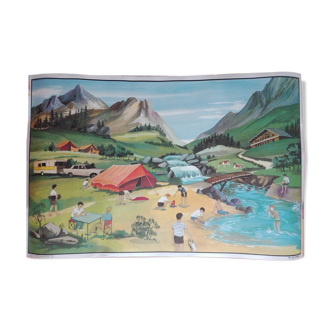 Show "camping", Hachette 60x90cm