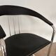 Chaises de bureau arrben italie années 70 chrome