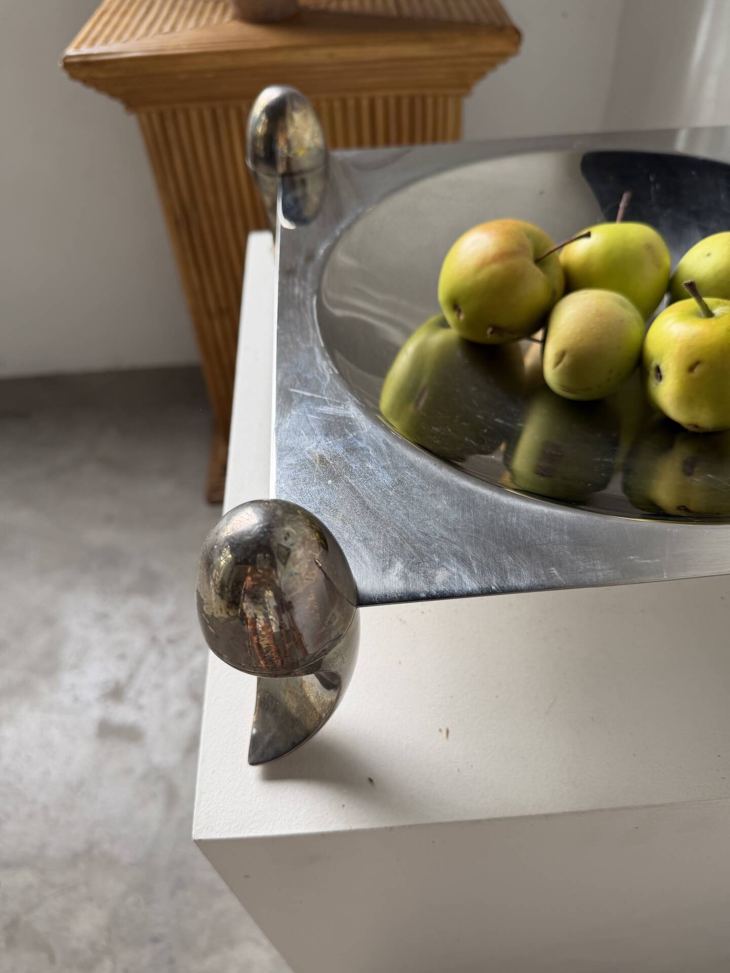 Silver-plated fruit bowl