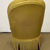 Fauteuil crapaud moutarde