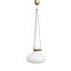 White, modernist chandelier Kamenický Šenov, Czechoslovakia, 1960s.