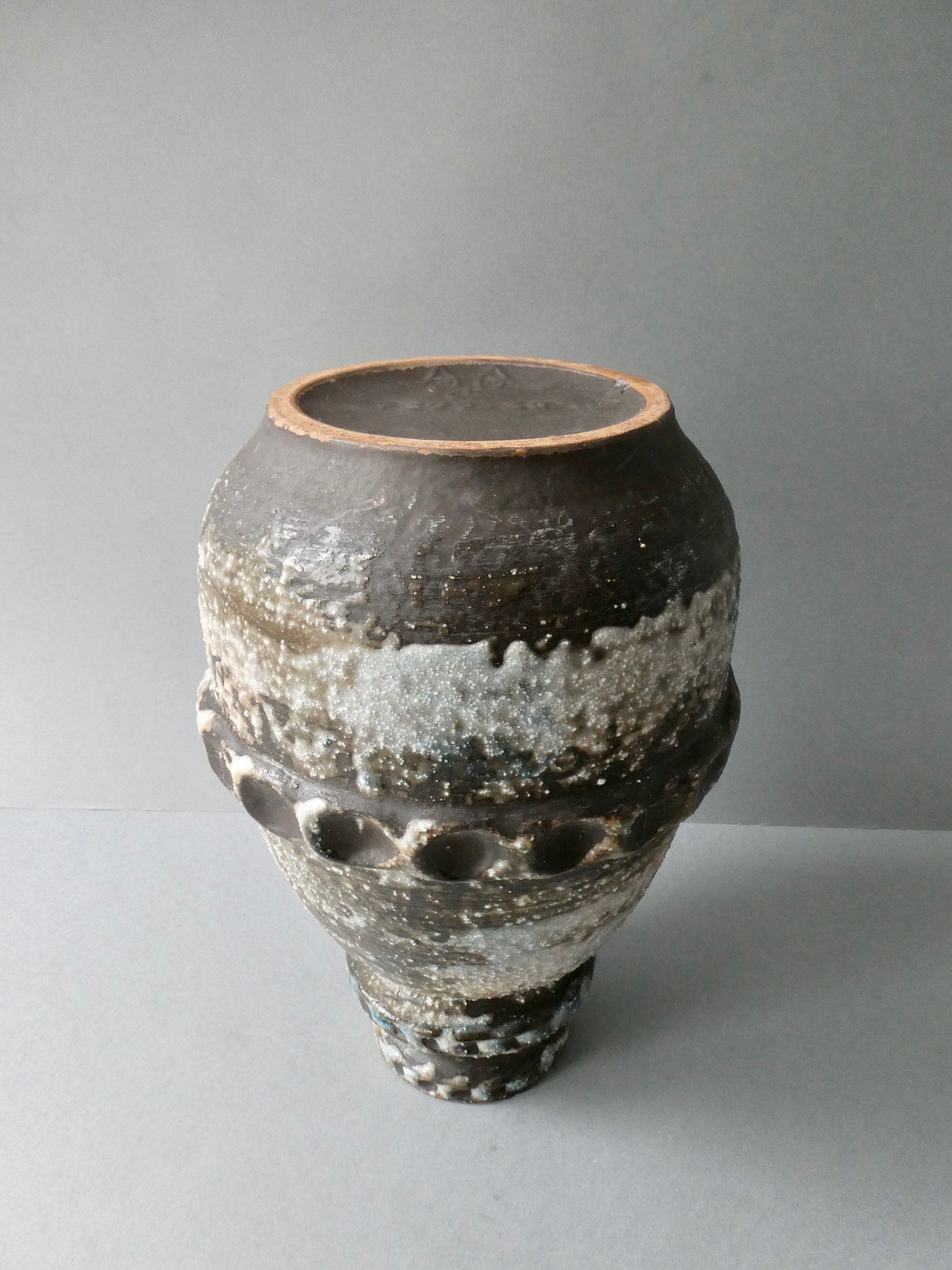 Carstens Tönnieshof ceramic vase, W Germany, 60s, H 31 cm