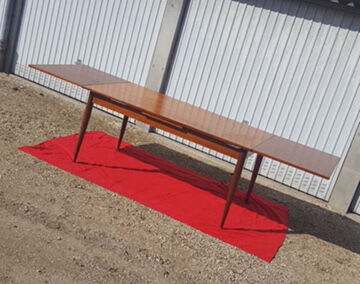 Scandinavian table in teak, built-in extensions, 1960