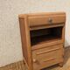 Vintage bedside table with compass legs