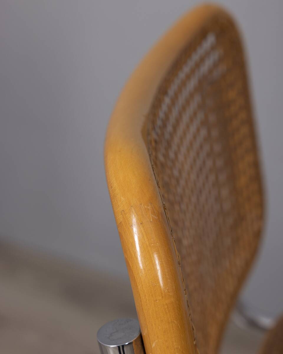 SET OF 4 VINTAGE CHAIRS FROM THE 1960S, CESCA MODEL, DESIGNED BY MARCEL BRE