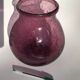 Bubble mouth blown glass vase Biot style height 22cm