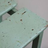 Wooden workshop stool