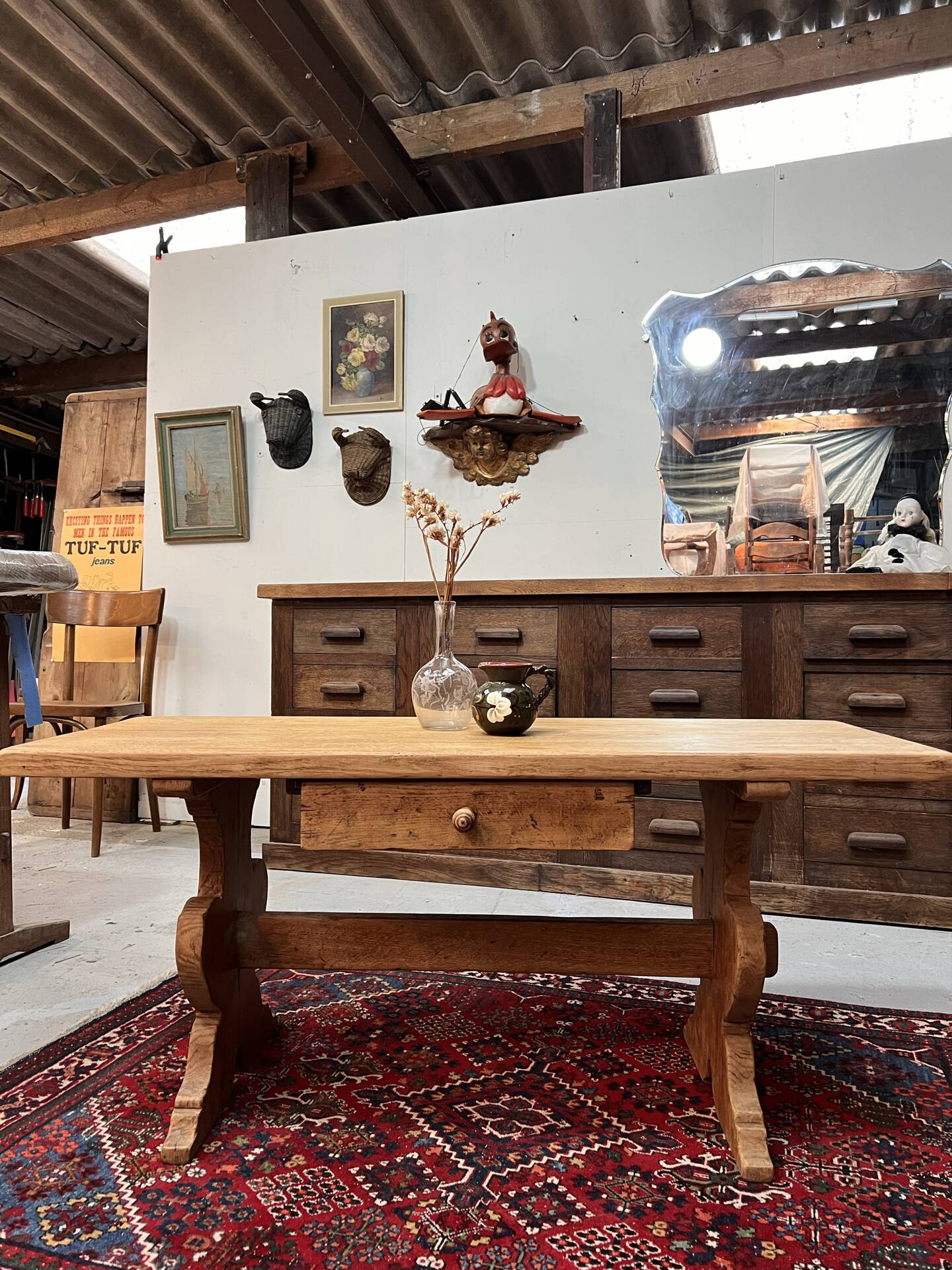 Old oak chalet coffee table