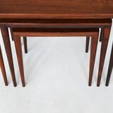Severin Hansen nesting tables in rosewood Haslev Denmark 1960