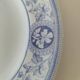 Set of blue and white English plates – Fine earthenware, 20th century