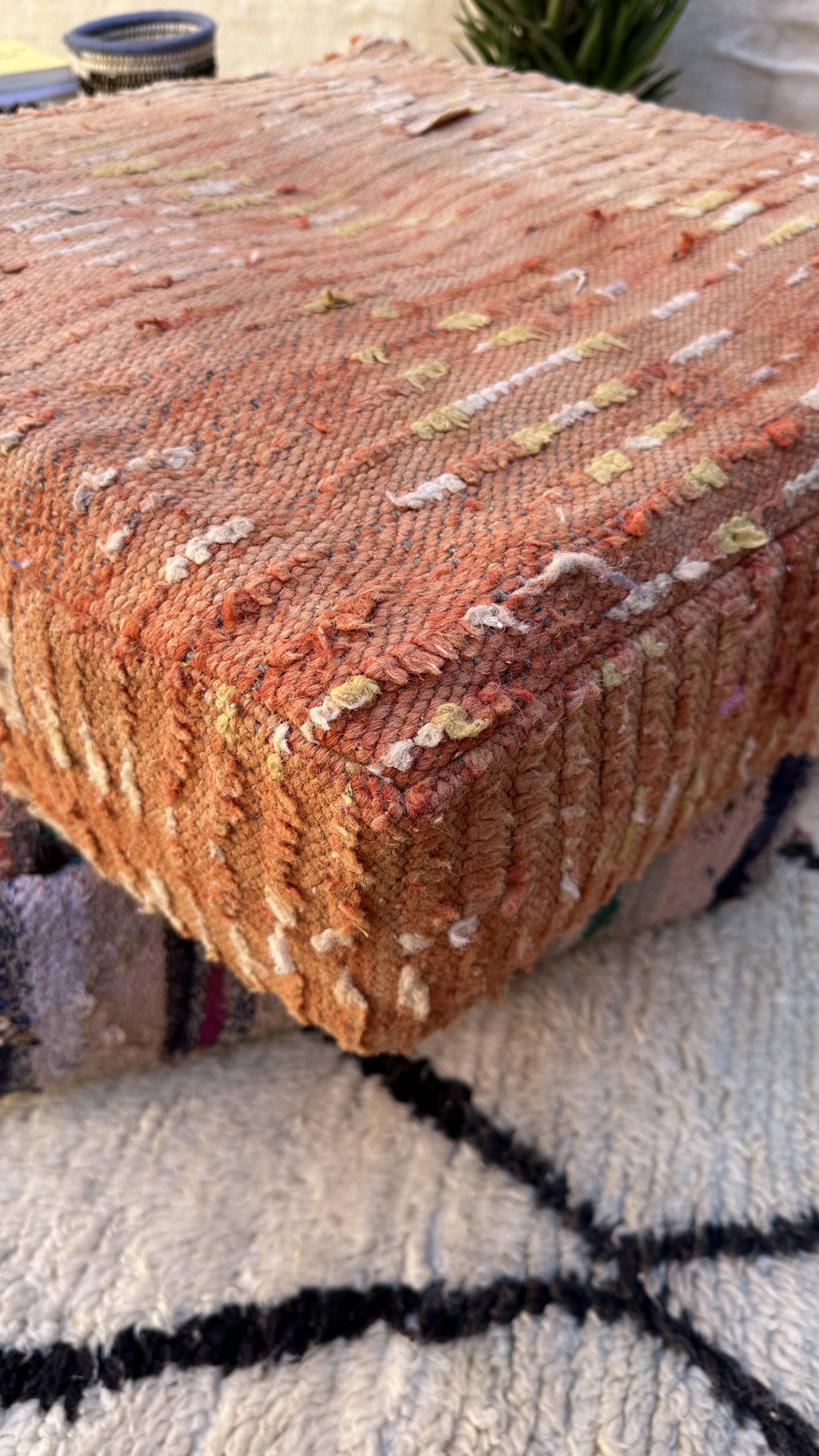 Pair of Moroccan poufs
