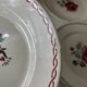 Assiettes plates Germaine Badonviller fleurs