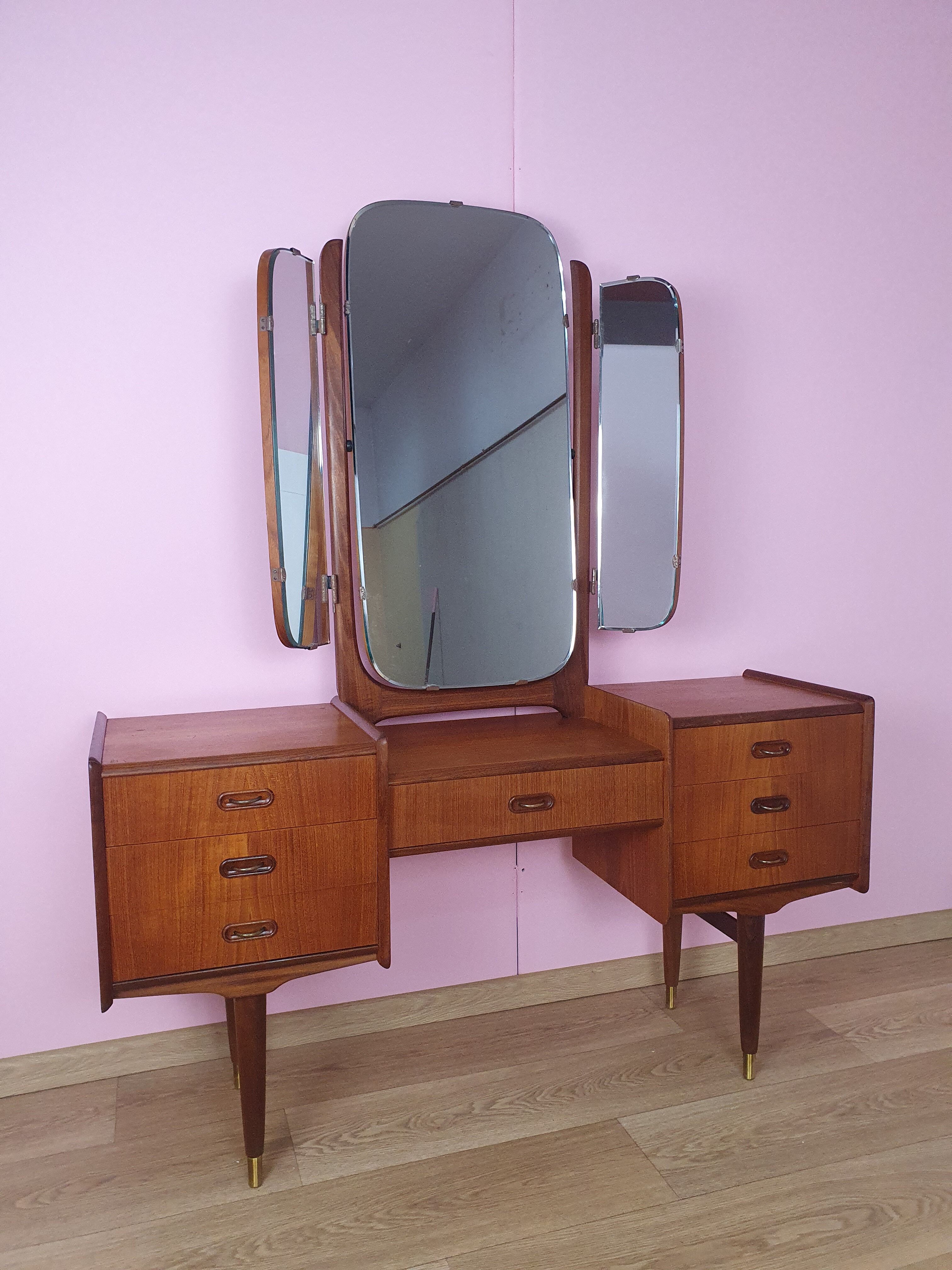 Norwegian Teak Dressing Table, 1960