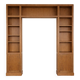 Custom U-shaped wall library – Solid wood and oak