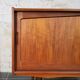 Scandinavian sideboard with sliding doors and drawers - teak