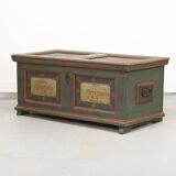 Antique Folk Art Painted bridal chest 1853