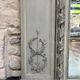 Important Antique Boiserie 176.5cm/158cm 19th Century Fireplace Mirror with Pitted Glass