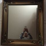 Former mirror wooden gold 78x70cm