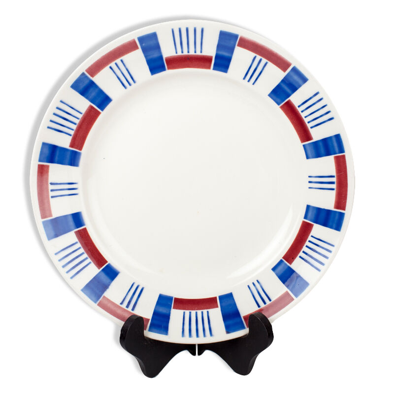 Badonviller Fenal round dish. France model Mogador. French Antique