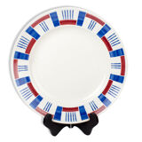 Badonviller Fenal round dish. France model Mogador. French Antique