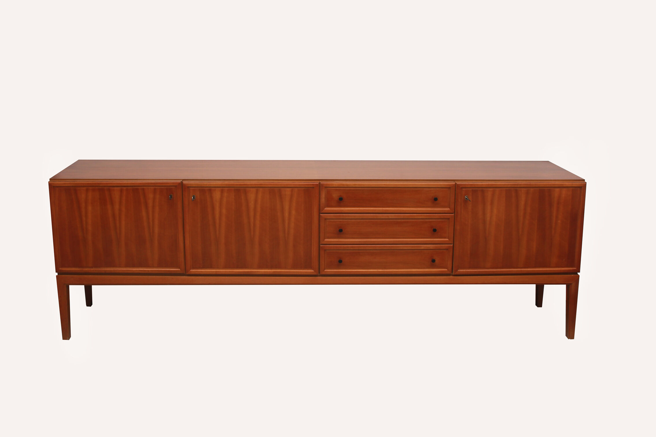 1960s sideboard in walnut, 240cm