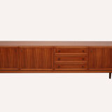 1960s sideboard in walnut, 240cm