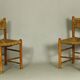 Paire de chaises Dordogne éditées par Robert Sentou, années 1970