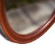 Vintage oval mirror, hanging mirror, inlaid wood mirror, wall mirror, wall decoration
