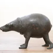 Bert Kiewiet – 'Het Tietenbeest', bronze fantasy creature, circa 1980
