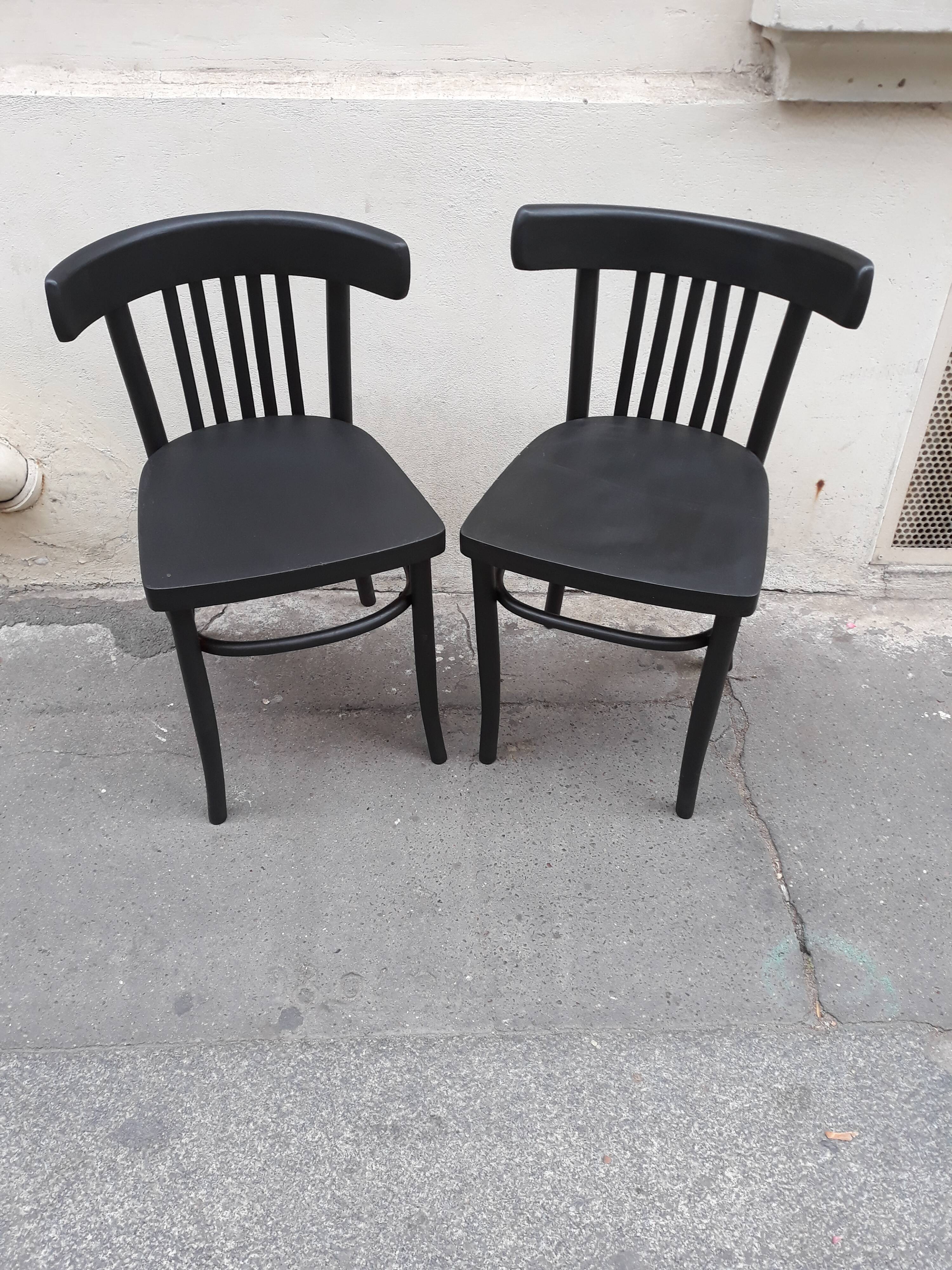 Pair of vintage bistro chairs
