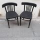 Paire de chaises bistro vintage